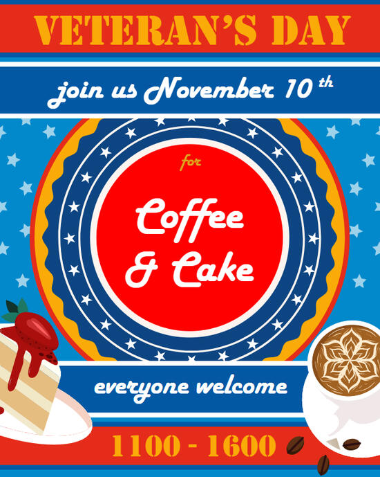 Veteran's Event Poster | InDesign